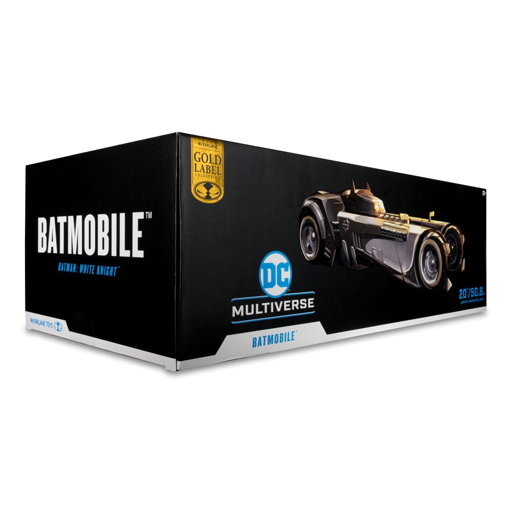 DC Multiverse White Knight Batmobile (Gold Label) – 18 cm Vehicle by LAB7 Malta, Europe