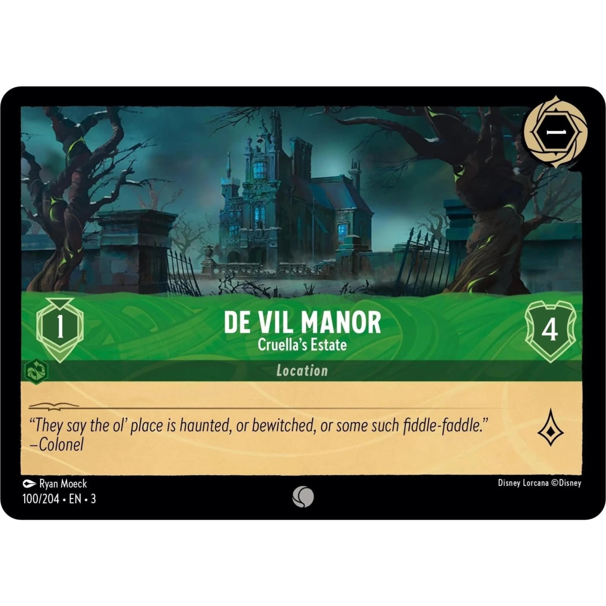 De Vil Manor - Cruella's Estate (100/204) (Into the Inklands) in Malta | LAB7