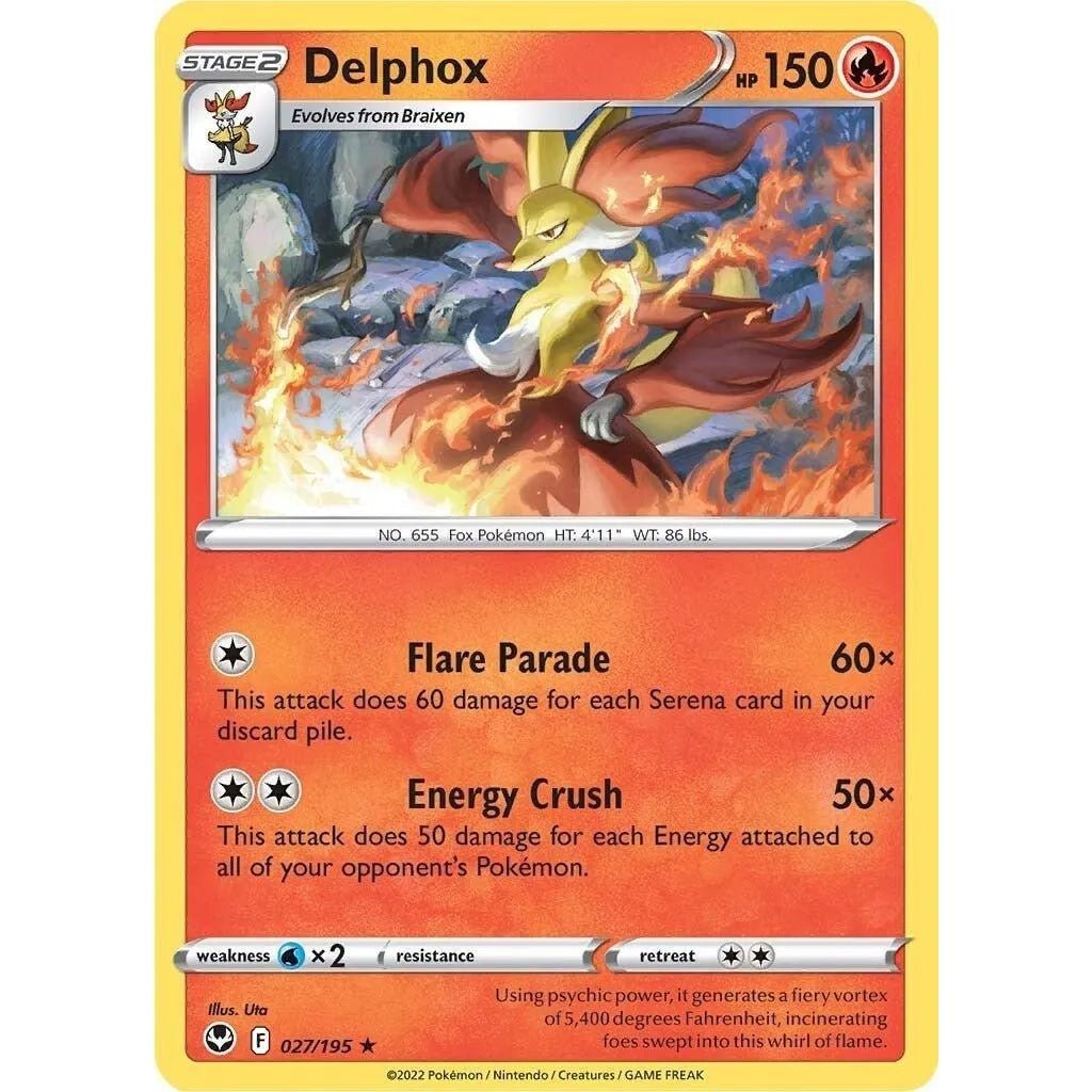 Delphox (027/195) (SWSH12: Silver Tempest) in Malta | LAB7