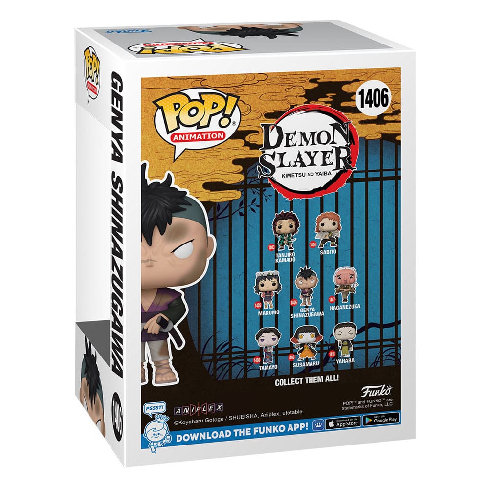 Demon Slayer: Kimetsu no Yaiba POP! Animation Figure Genya Shinazugawa 9 cm by LAB7 Malta, Europe