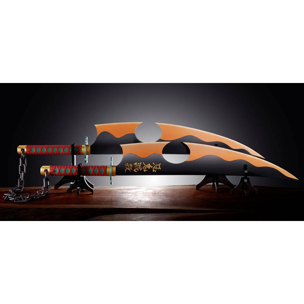 Demon Slayer: Kimetsu no Yaiba Proplica Replicas 1/1 ABS Plastic Nichirin Swords (Tengen Uzui) 110 cm by LAB7 Malta, Europe