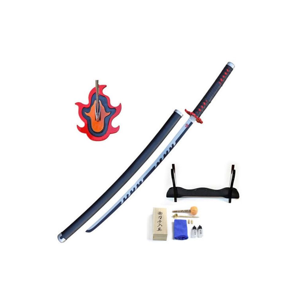 Demon Slayer Kimetsu No Yaiba Replica 1/1 Sword Tanjiro Kamado V2 Fire Breath 74 cm in Malta | LAB7