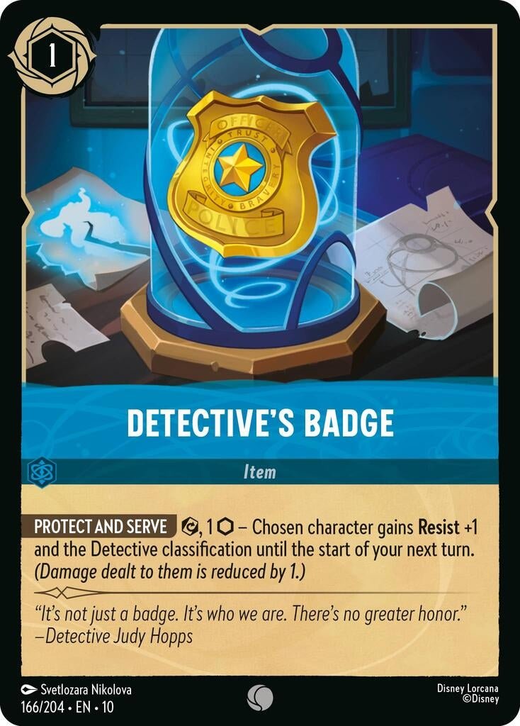 Detective's Badge (166/204) (Whispers in the Well) in Malta | LAB7