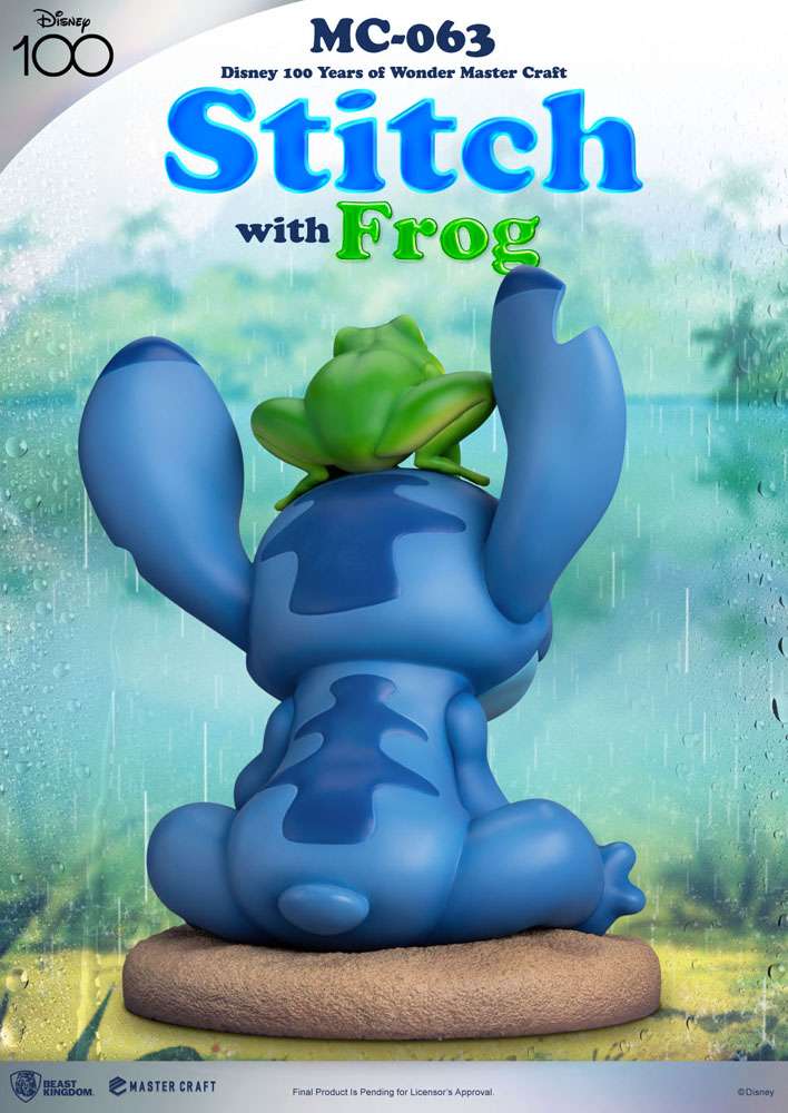 Disney 100th Master Craft Statue Stitch with Frog 34 cm by LAB7 Malta, Europe