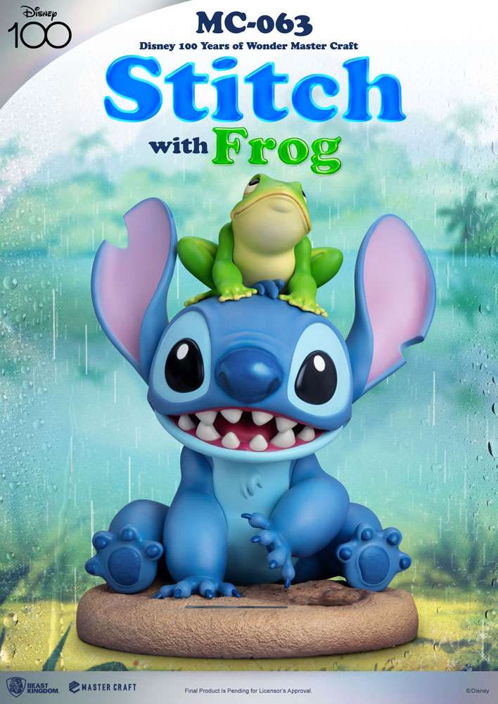 Disney 100th Master Craft Statue Stitch with Frog 34 cm in Malta | LAB7