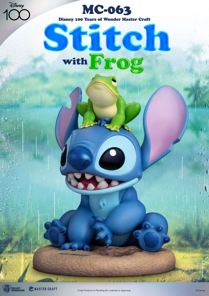 Disney 100th Master Craft Statue Stitch with Frog 34 cm by LAB7 Malta, Europe