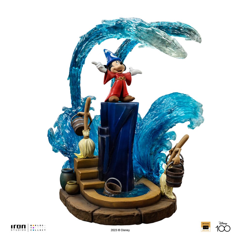Disney Art Scale Deluxe Statue 1/10 Mickey Fantasia Deluxe 51 cm by LAB7 Malta, Europe