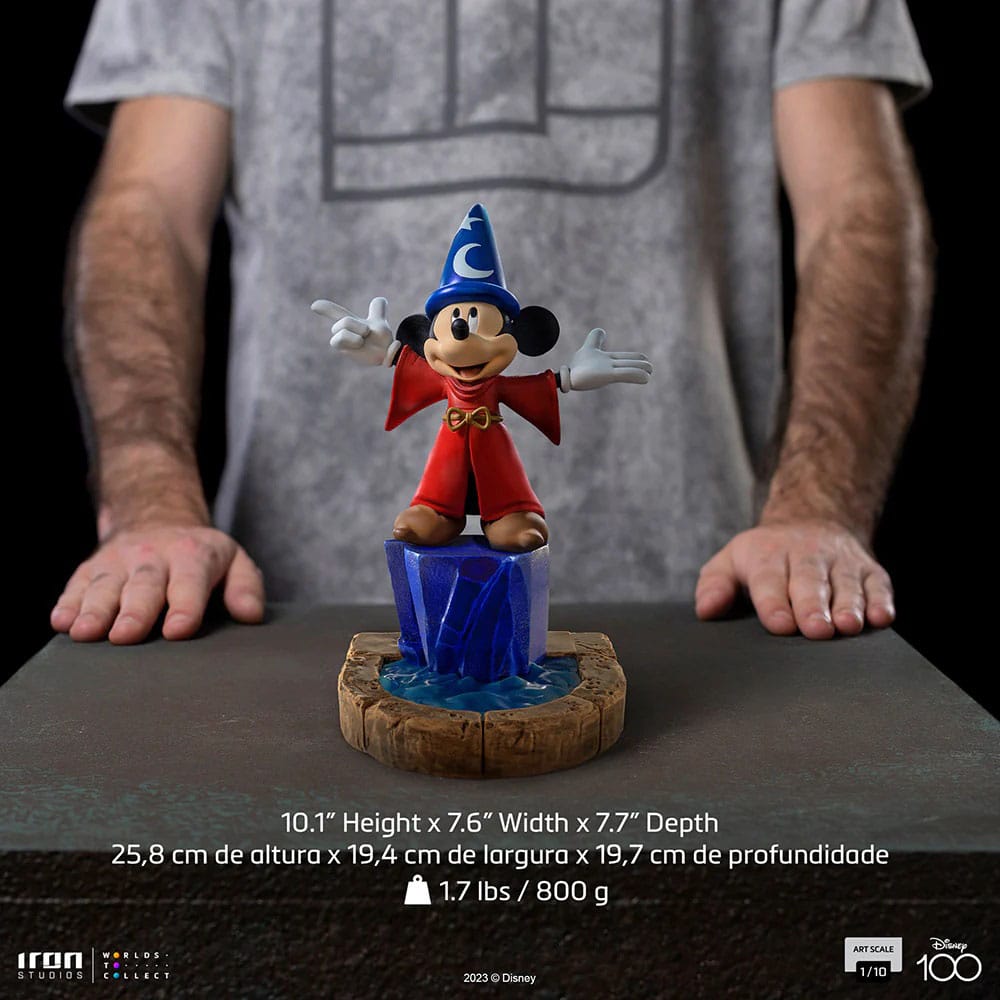 Disney Art Scale Statue 1/10 Mickey Fantasia Regular 25 cm by LAB7 Malta, Europe