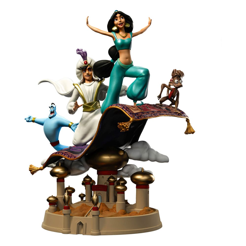 Disney Deluxe Art Scale Statue 1/10 Aladdin and Yasmine 30 cm by LAB7 Malta, Europe