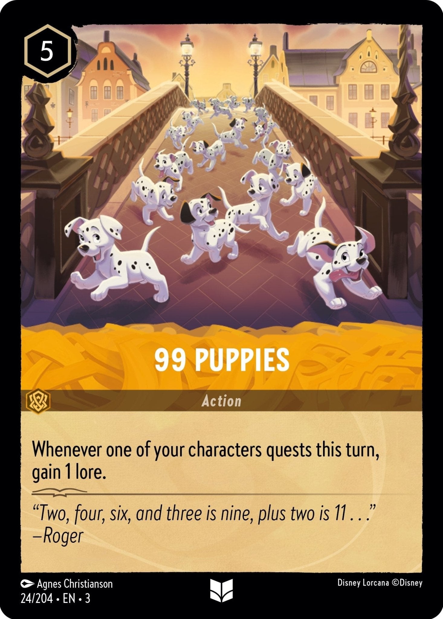 Disney Lorcana - 99 Puppies (24/204) (Into the Inklands)