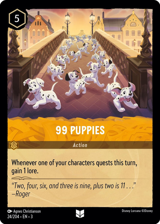 Disney Lorcana - 99 Puppies (24/204) (Into the Inklands)