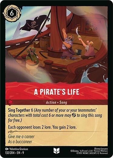 Disney Lorcana - A Pirate's Life (132/204) (Fabled)