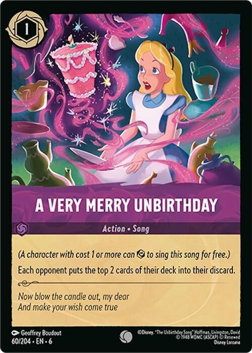 Disney Lorcana - A Very Merry Unbirthday (60/204) (Azurite Sea)
