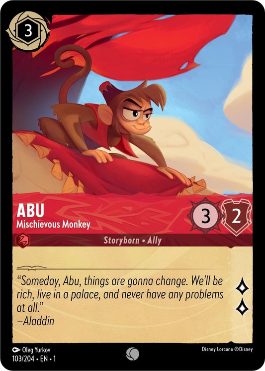 Disney Lorcana - Abu - Mischievous Monkey (103/204) (The First Chapter)
