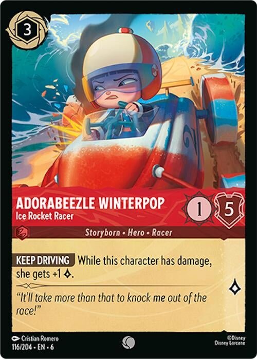 Disney Lorcana - Adorabeezle Winterpop - Ice Rocket Racer (116/204) (Azurite Sea)