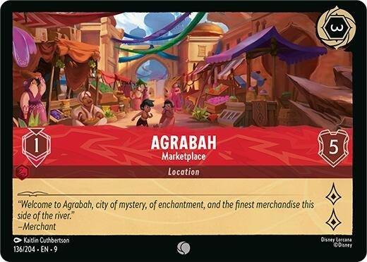 Disney Lorcana - Agrabah - Marketplace (136/204) (Fabled)