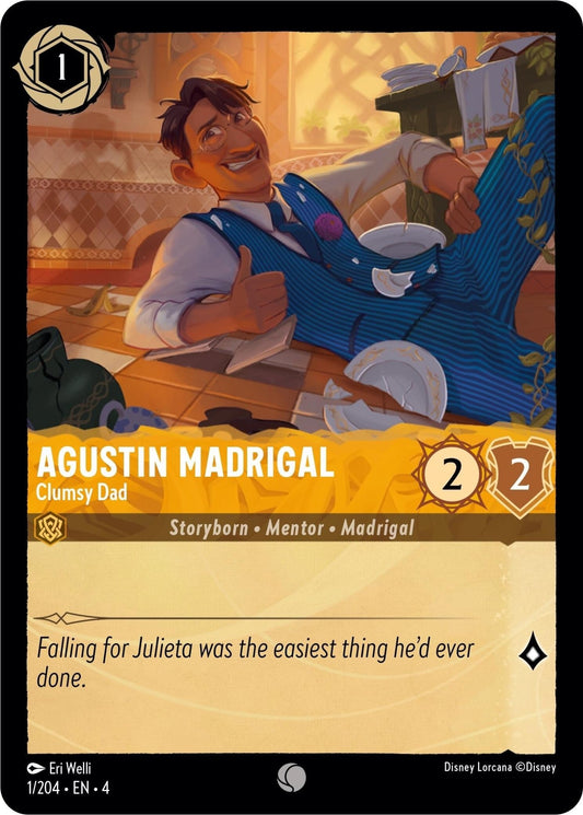 Disney Lorcana - Agustin Madrigal - Clumsy Dad (1/204) (Ursula's Return)