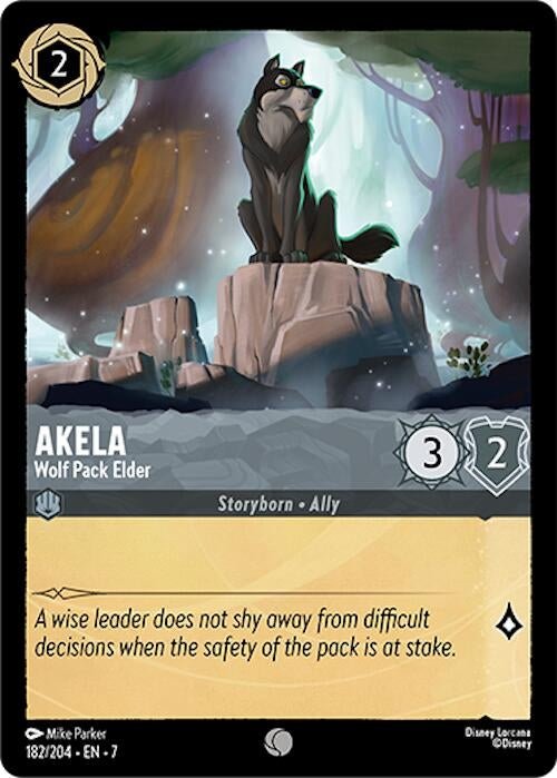 Disney Lorcana - Akela - Wolf Pack Elder (182/204) (Archazia's Island)