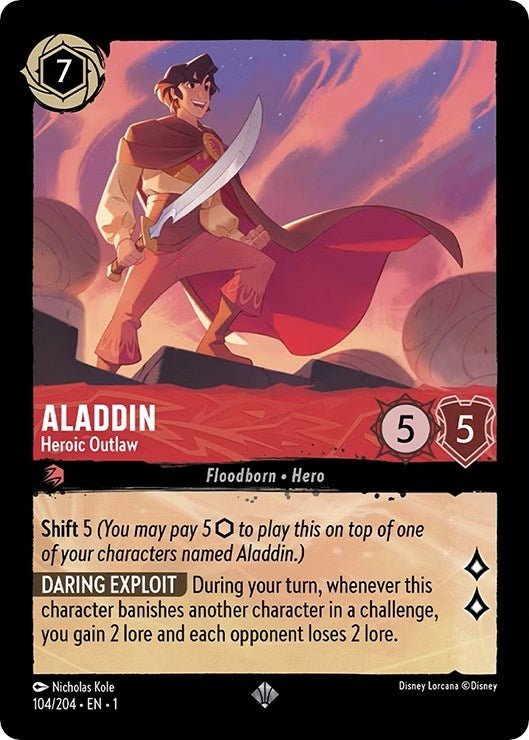 Disney Lorcana - Aladdin - Heroic Outlaw (104/204) (The First Chapter)