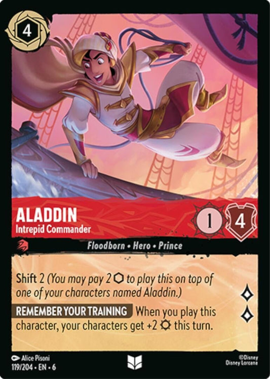 Disney Lorcana - Aladdin - Intrepid Commander (119/204) (Azurite Sea)