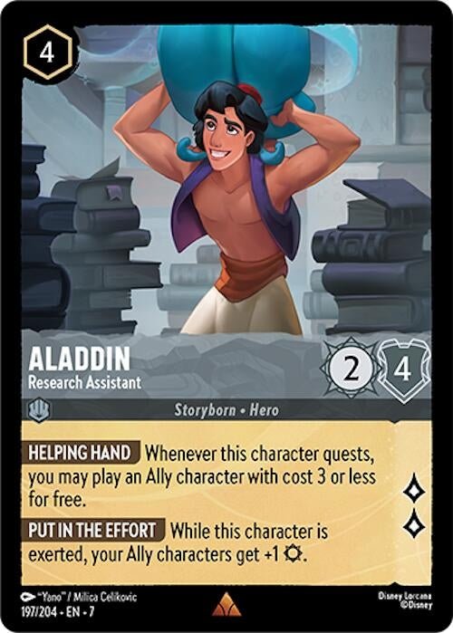 Disney Lorcana - Aladdin - Research Assistant (197/204) (Archazia's Island)
