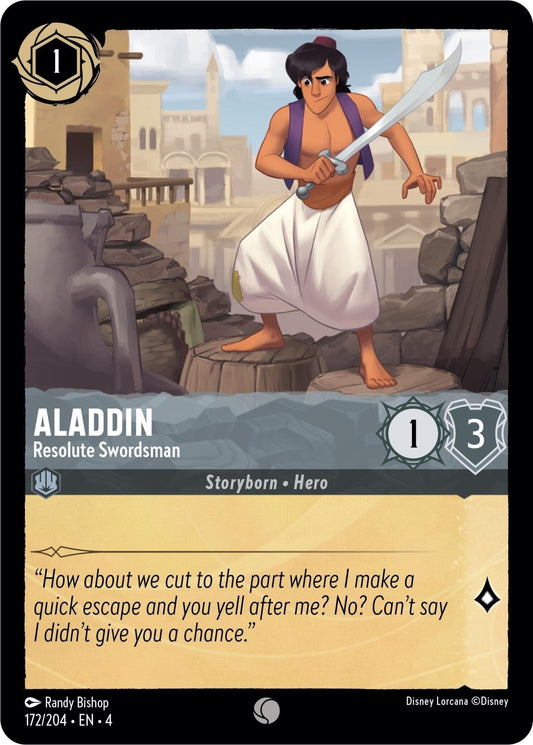 Disney Lorcana - Aladdin - Resolute Swordsman (172/204) (Ursula's Return)