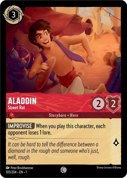 Disney Lorcana - Aladdin - Street Rat (105/204) (The First Chapter)