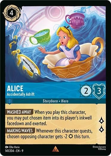 Disney Lorcana - Alice - Accidentally Adrift (141/204) (Fabled)