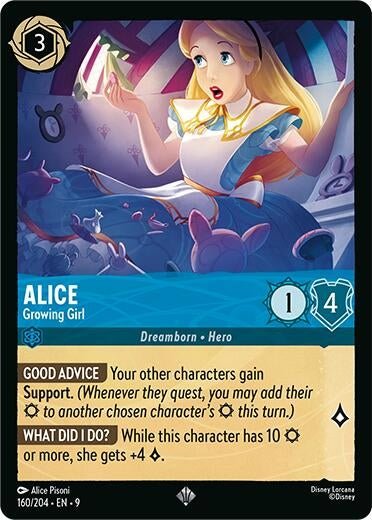 Disney Lorcana - Alice - Growing Girl (160/204) (Fabled)