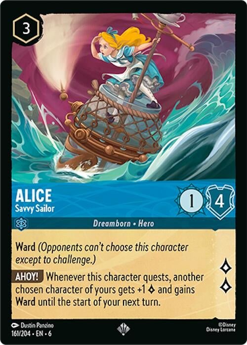 Disney Lorcana - Alice - Savvy Sailor (161/204) (Azurite Sea)