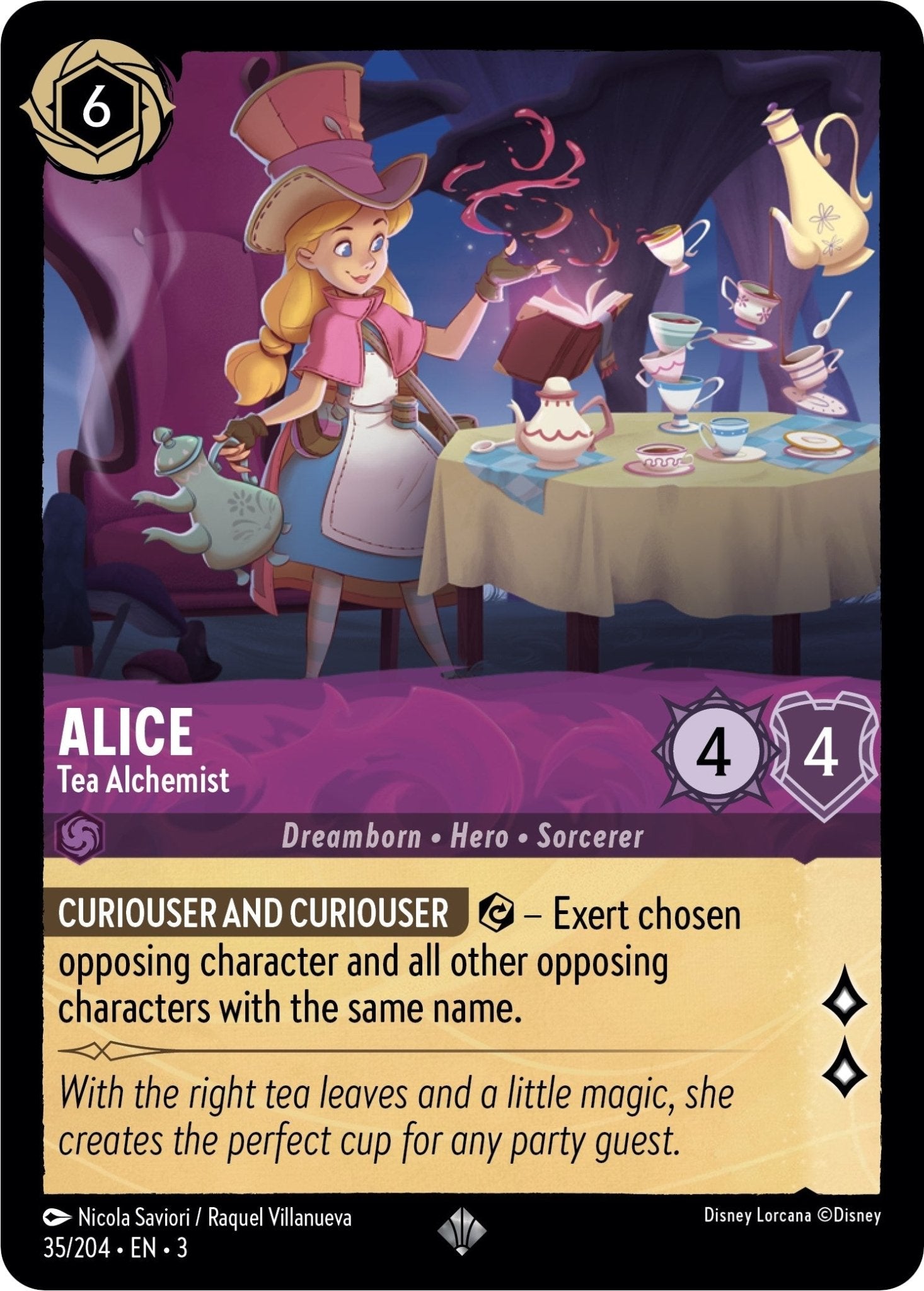 Disney Lorcana - Alice - Tea Alchemist (35/204) (Into the Inklands)