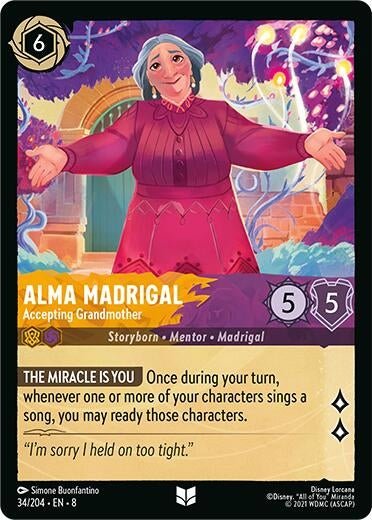 Disney Lorcana - Alma Madrigal - Accepting Grandmother (34/204) (Reign of Jafar)