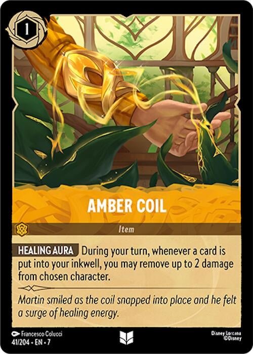 Disney Lorcana - Amber Coil (41/204) (Archazia's Island)