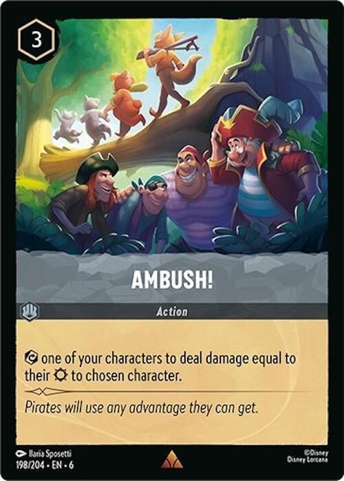 Disney Lorcana - Ambush! (198/204) (Azurite Sea)