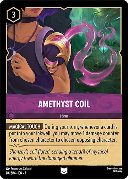 Disney Lorcana - Amethyst Coil (84/204) (Archazia's Island)
