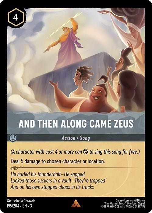 Disney Lorcana - And Then Along Came Zeus (195/204) (Into the Inklands)