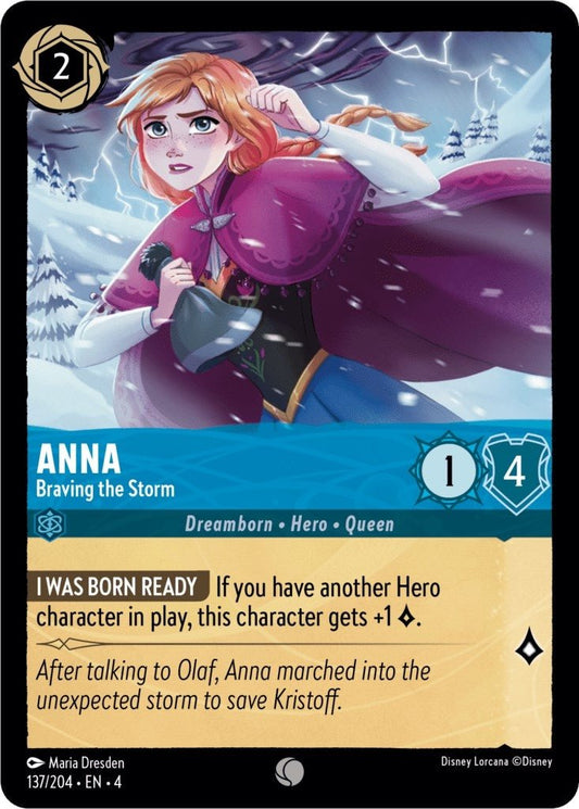 Disney Lorcana - Anna - Braving the Storm (137/204) (Ursula's Return)