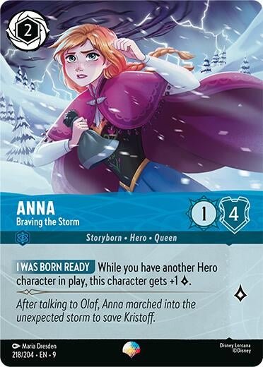 Disney Lorcana - Anna - Braving the Storm (Epic) (218/204) (Fabled)