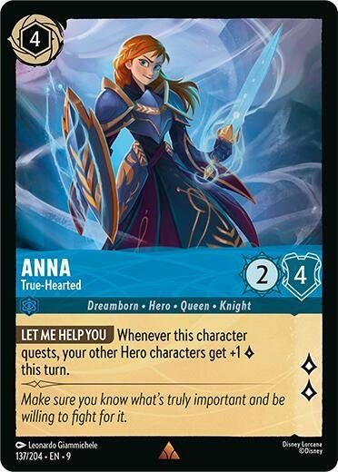 Disney Lorcana - Anna - True - Hearted (137/204) (Fabled)