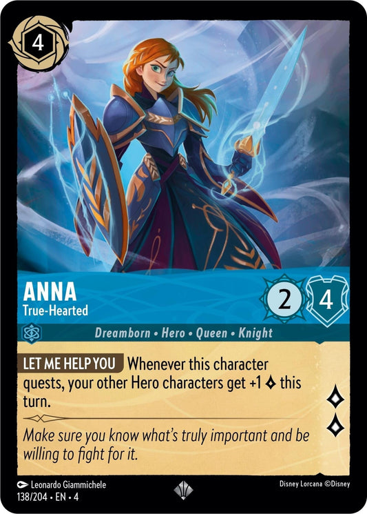 Disney Lorcana - Anna - True - Hearted (138/204) (Ursula's Return)