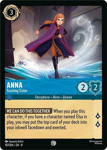 Disney Lorcana - Anna - Trusting Sister (157/204) (Reign of Jafar)