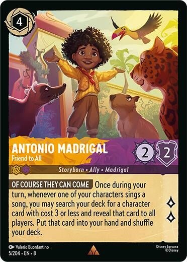 Disney Lorcana - Antonio Madrigal - Friend to All (5/204) (Reign of Jafar)