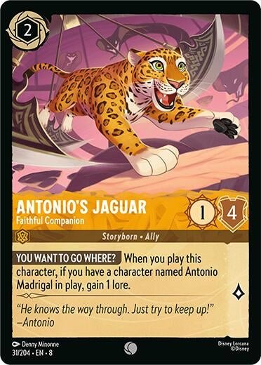 Disney Lorcana - Antonio's Jaguar - Faithful Companion (31/204) (Reign of Jafar)