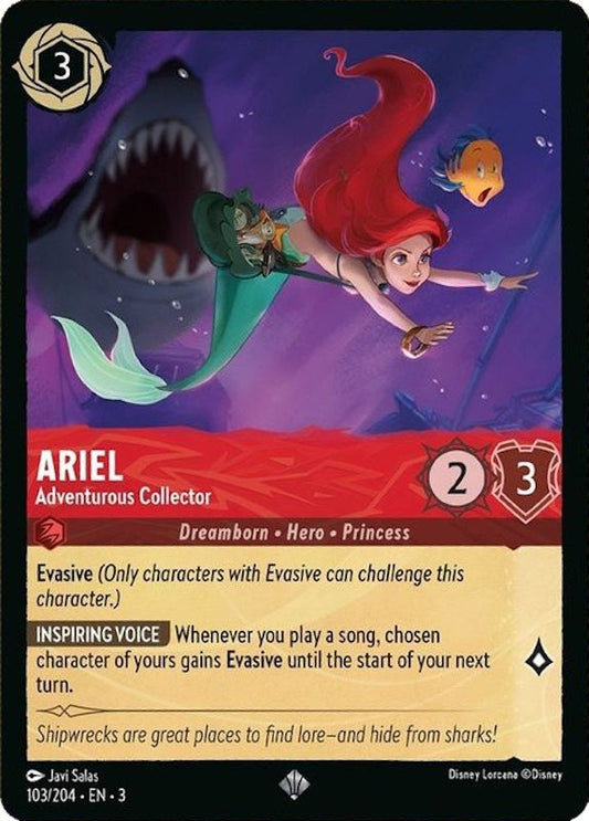 Disney Lorcana - Ariel - Adventurous Collector (103/204) (Into the Inklands)