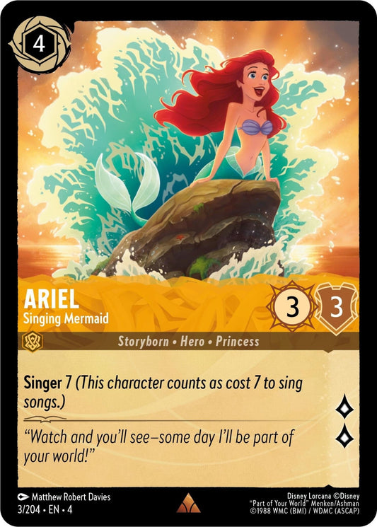 Disney Lorcana - Ariel - Singing Mermaid (3/204) (Ursula's Return)