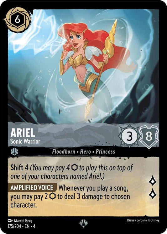 Disney Lorcana - Ariel - Sonic Warrior (175/204) (Ursula's Return)