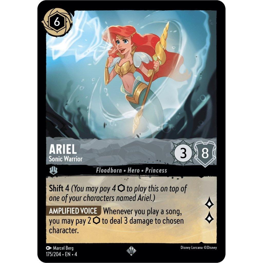 Ravensburger Ariel - Sonic Warrior (175/204) (Ursula's Return) by LAB7 Malta, Europe