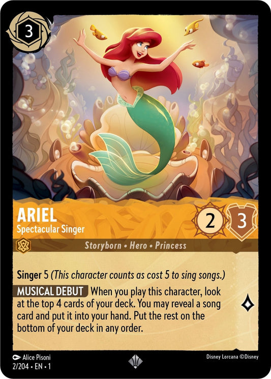 Disney Lorcana - Ariel - Spectacular Singer (2/204) (The First Chapter)