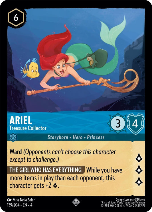 Disney Lorcana - Ariel - Treasure Collector (139/204) (Ursula's Return)