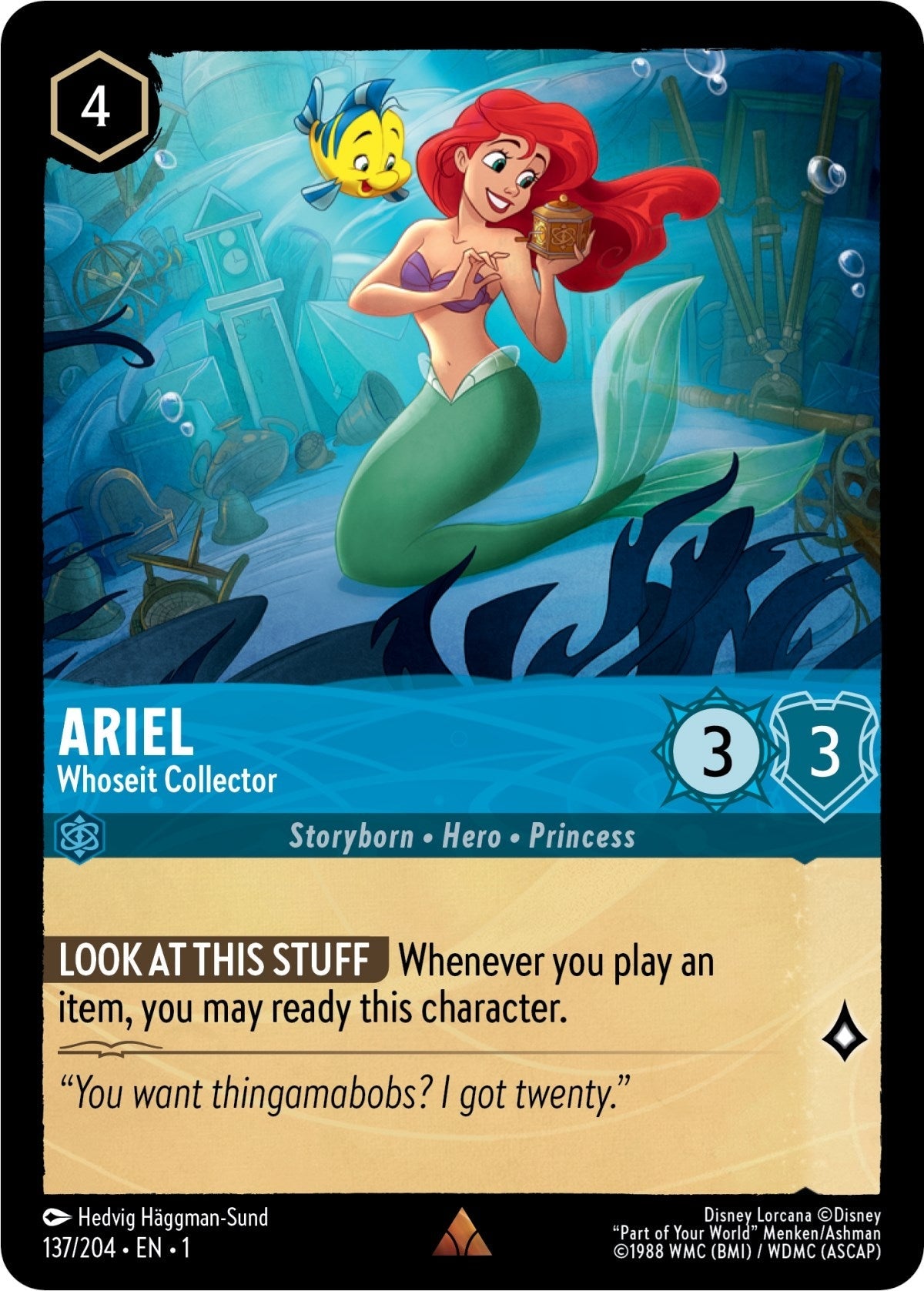 Disney Lorcana - Ariel - Whoseit Collector (137/204) (The First Chapter)